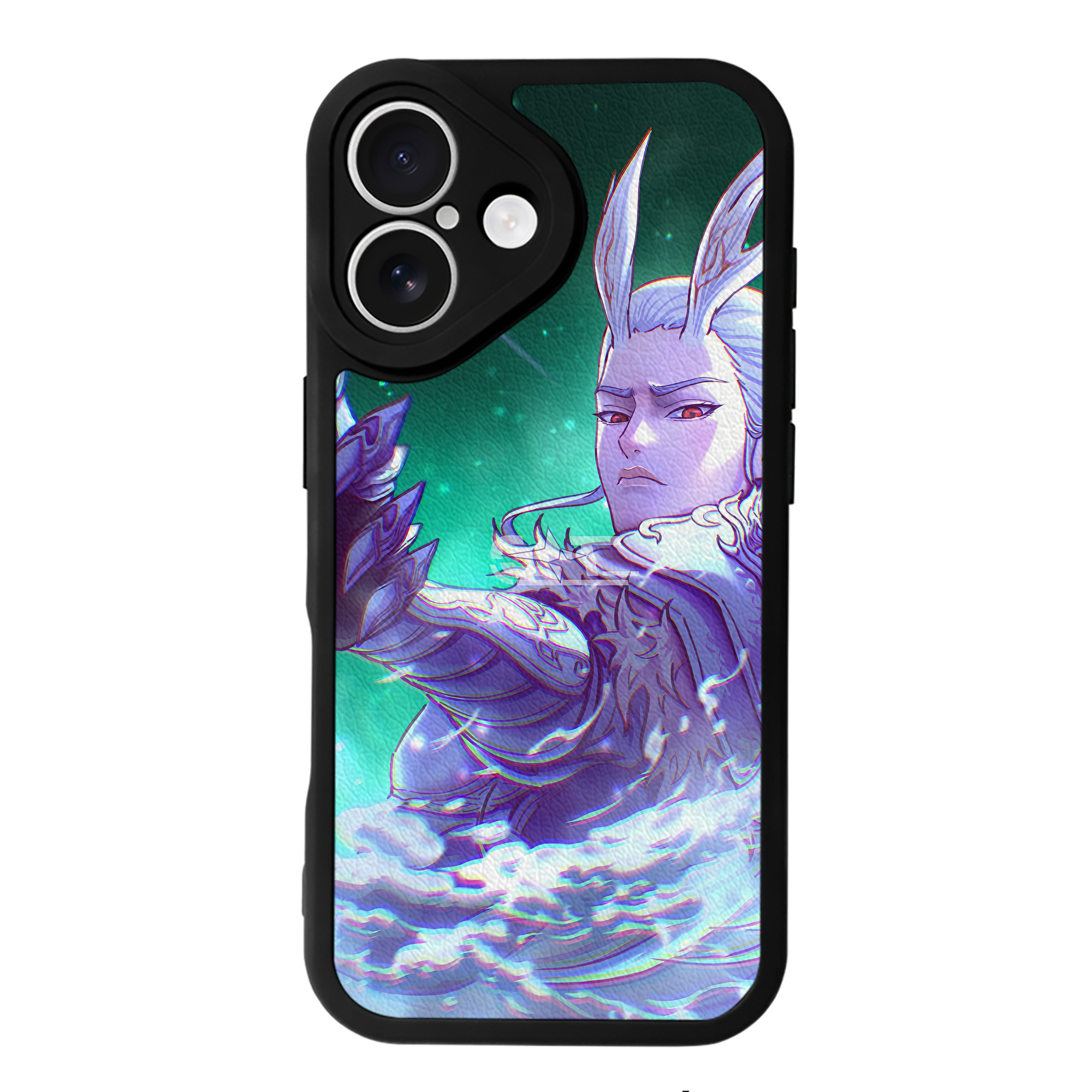 （画像用） Ne Zha 2 ナタ 魔童の大暴れ 【iPhone 16シリーズ対応】シリコンスマホケース（レザー調） 材質：シリコン